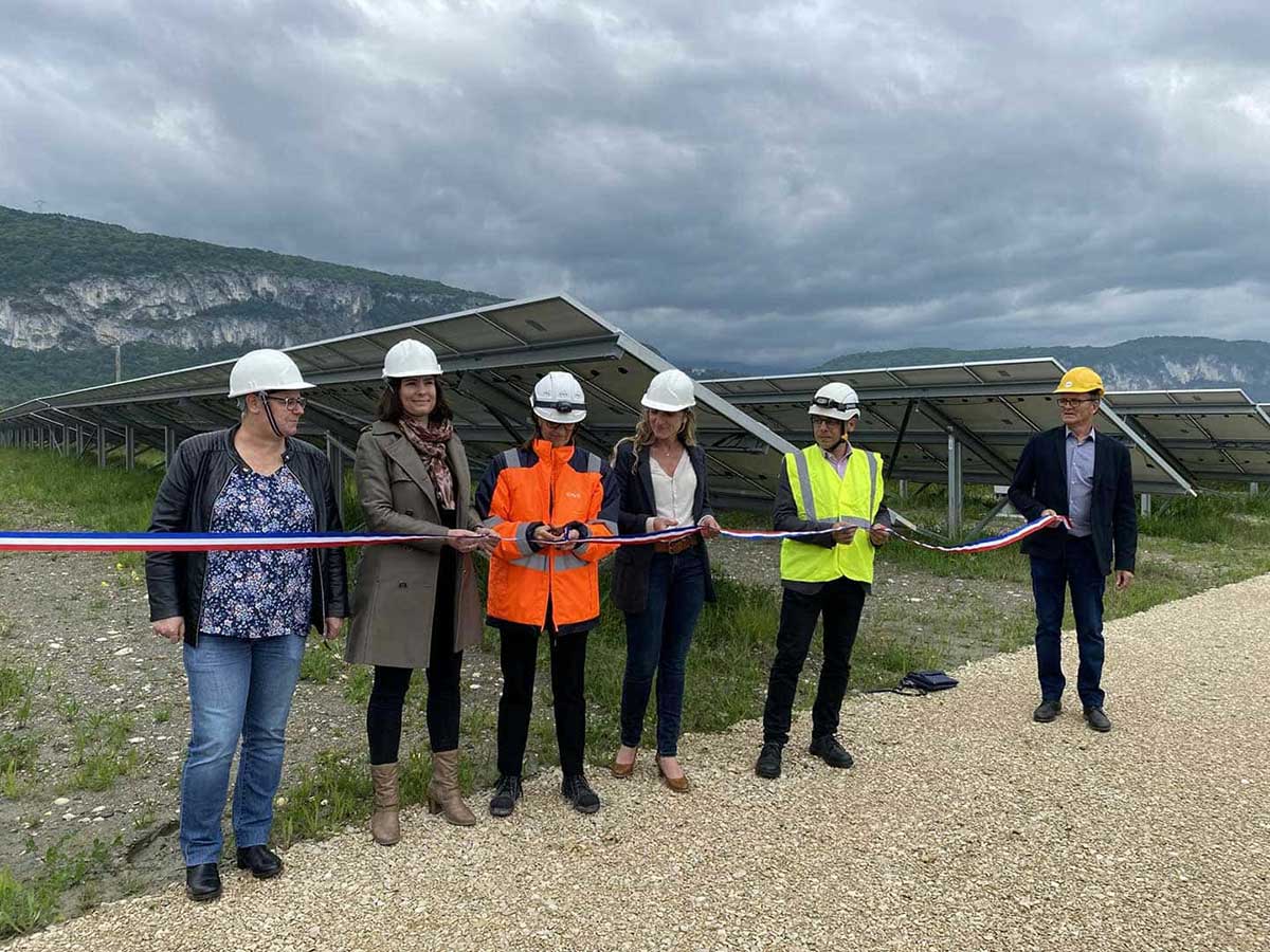 Inauguration du parc photovoltaïque de Virignin