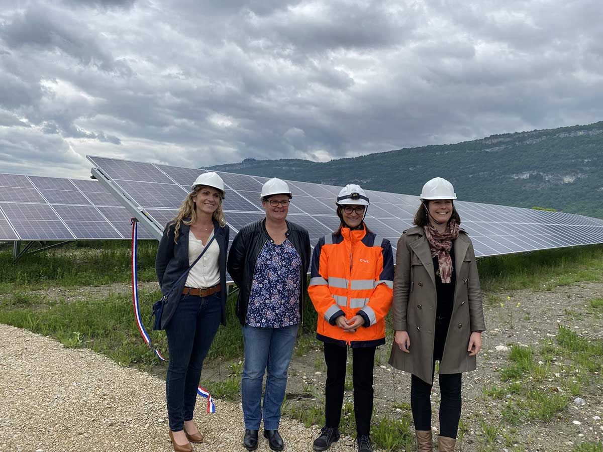 Inauguration du parc photovoltaïque de Virignin